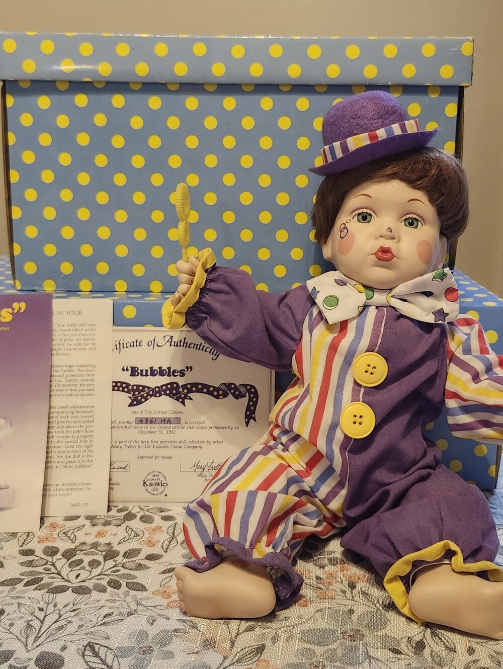 Bubbles The Collectable Doll From The Littlest Clown Series